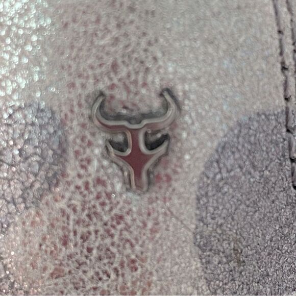 Trask Andi Perforated Flat In Pewter Camouflage Suede Size 7M - Picture 11 of 14